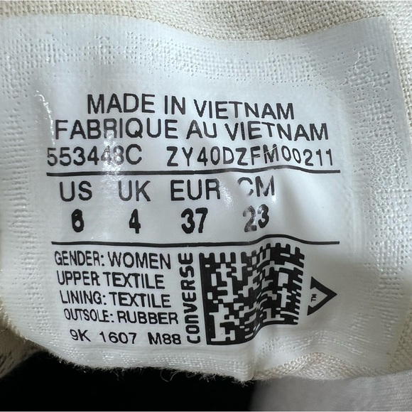 CONVERSE Chuck Taylor classic lace up high top sneakers | Textured Fabric - Picture 9 of 9